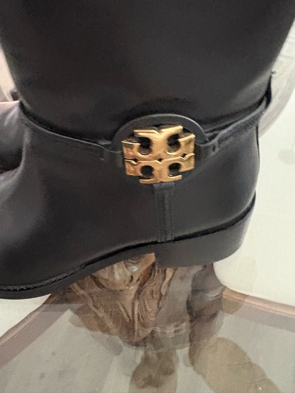 🖤🖤TORY BURCH MILLER 45mm BLACK CALF LEATHER ANKLE BOOTS!🖤🖤STYLE # 61151 - Picture 5 of 8